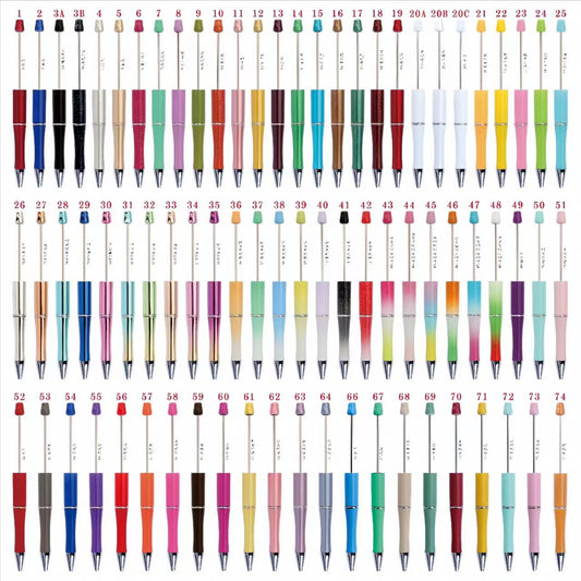 DIY accessories Beadable pens multi-color pens 5 pcs
