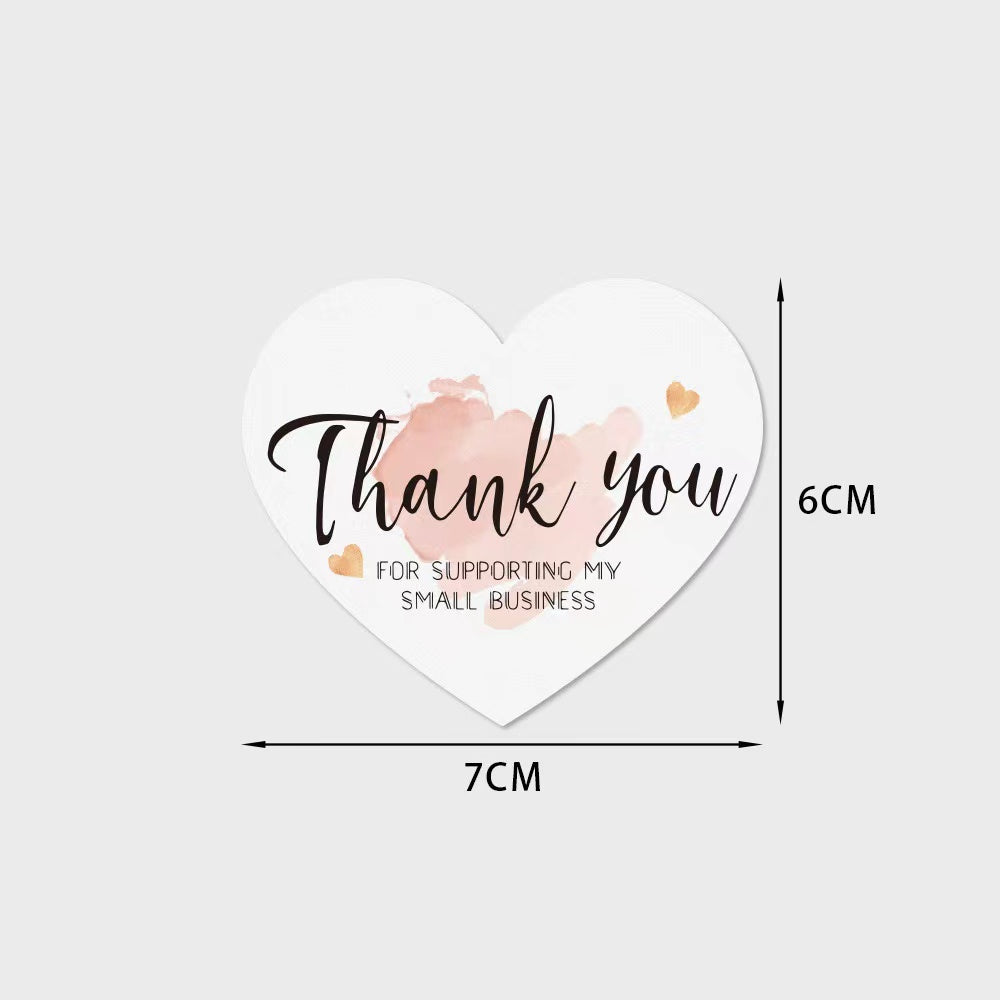 Thank you cards heart shape cards gift cards 20pcs