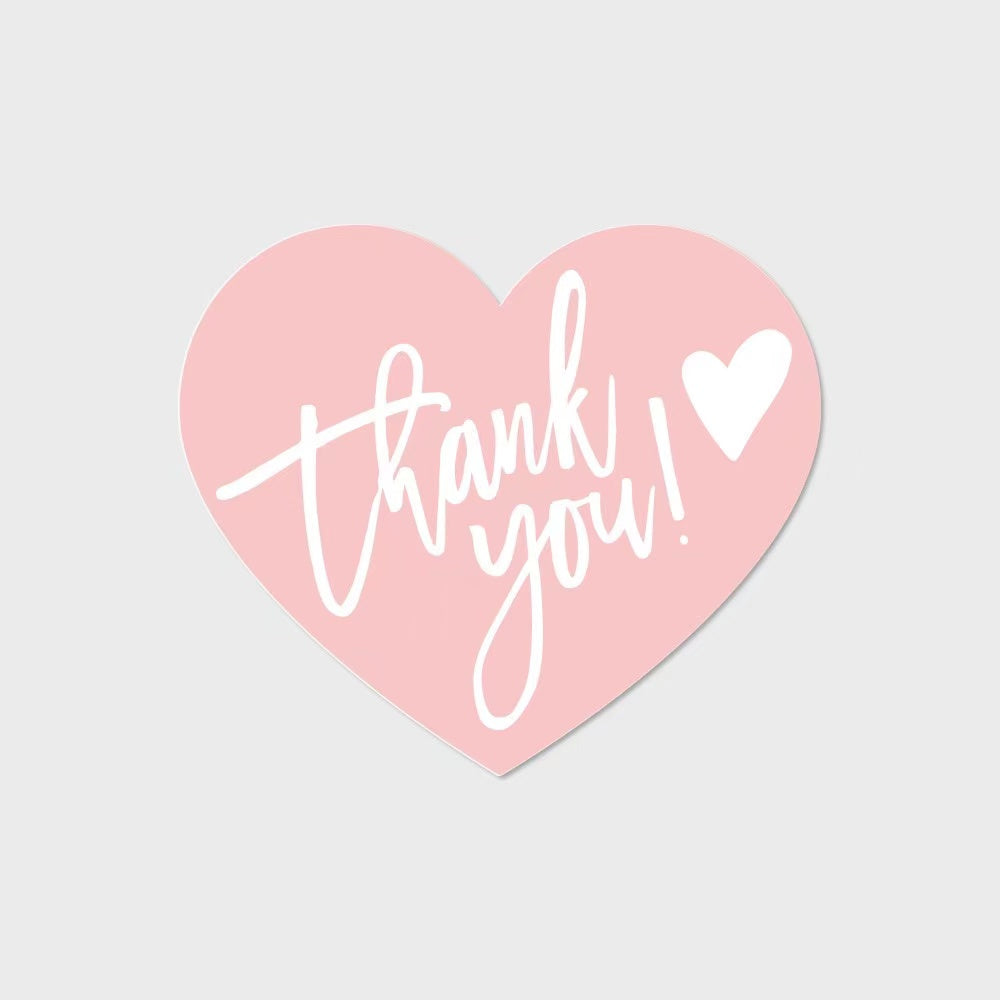 Thank you cards heart shape cards gift cards 20pcs