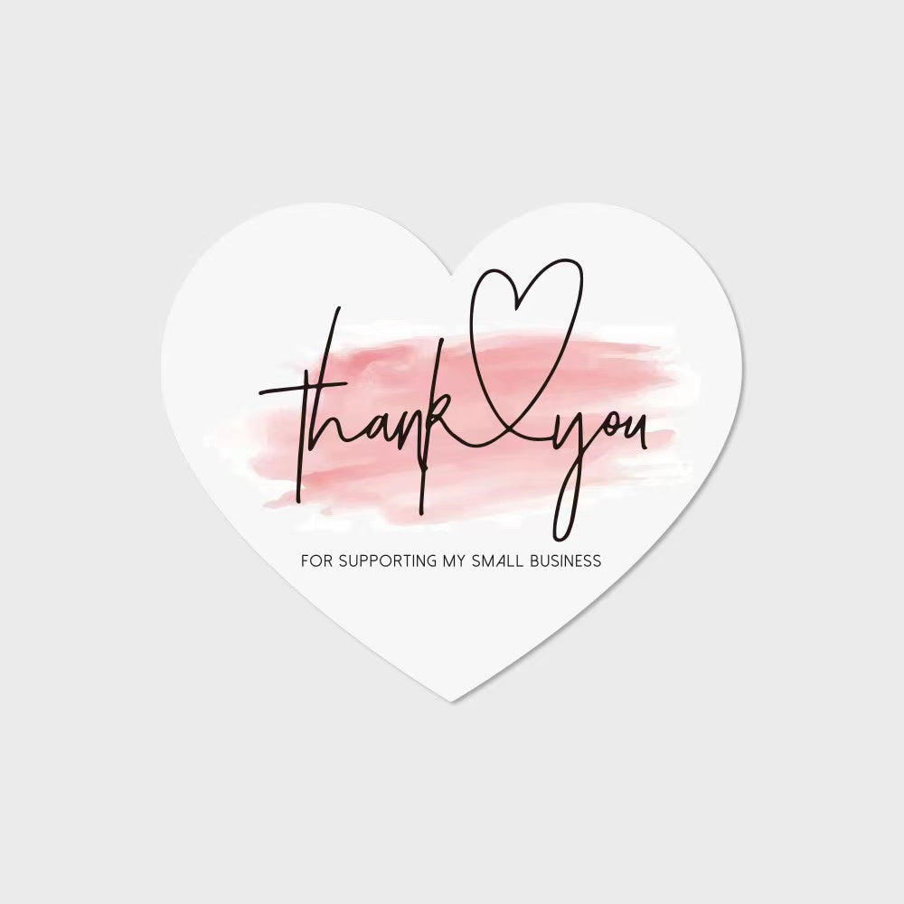 Thank you cards heart shape cards gift cards 20pcs