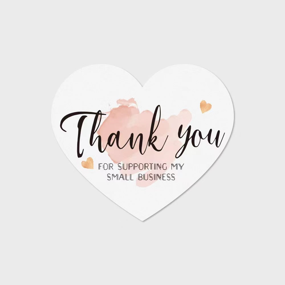 Thank you cards heart shape cards gift cards 20pcs